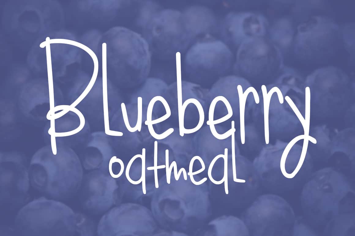 Blueberry font. Ovsyanka шрифт.