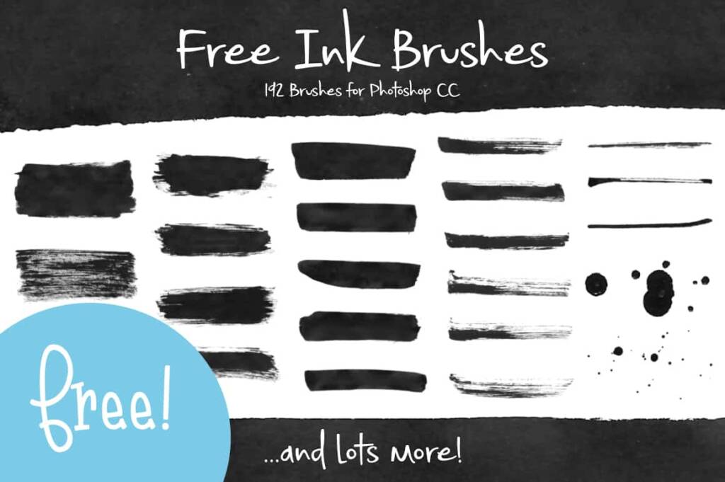 Free Photoshop Ink Brushes For Photoshop - Brittney Murphy Design