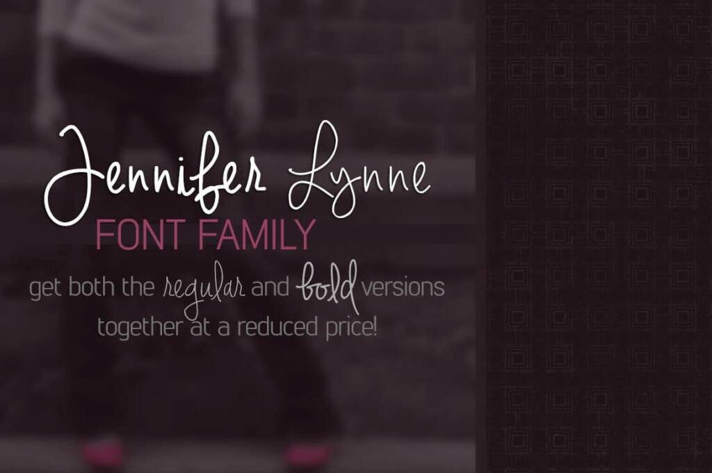 Jennifer Lynne Font Family - Brittney Murphy Design