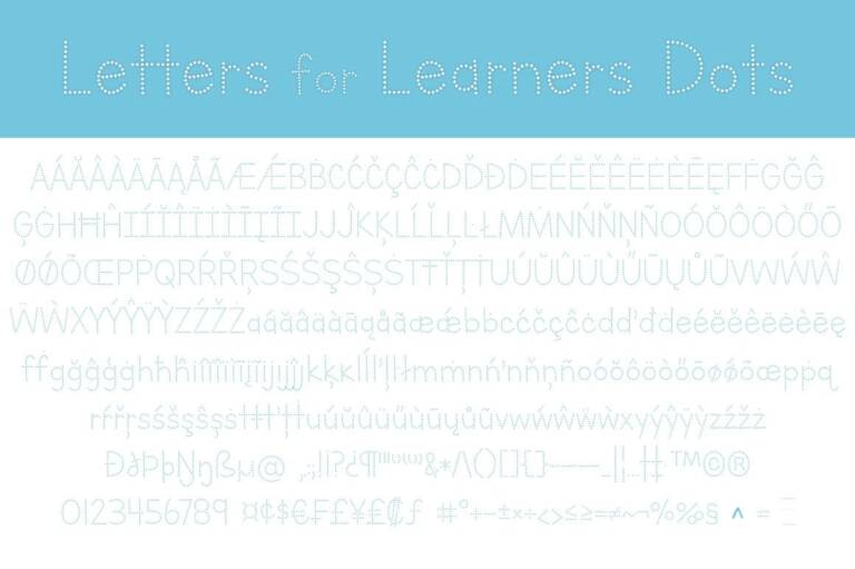Letters for Learners Font