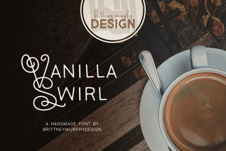 Vanilla Swirl Font Graphic